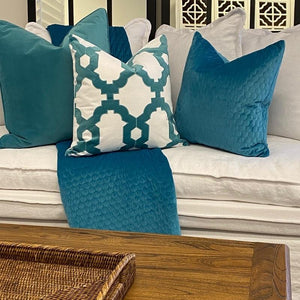 Brighton Cushion Cover - Turquoise - Boho Bliss