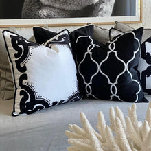 Load image into Gallery viewer, Bronte Cushion Cover - Black - Boho Bliss