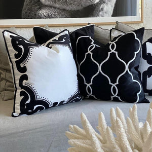 Bronte Cushion Cover - Black - Boho Bliss