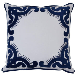 Bronte Cushion Cover - Navy - Boho Bliss