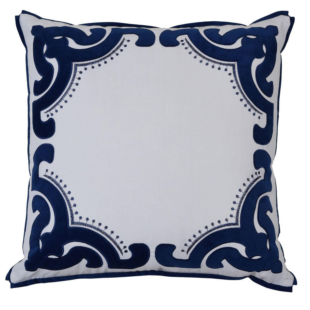 Bronte Cushion Cover - Navy - Boho Bliss