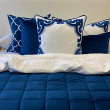 Load image into Gallery viewer, Bronte Cushion Cover - Navy - Boho Bliss