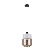 Load image into Gallery viewer, Caisa Amber Jar Pendant Light - White - Boho Bliss