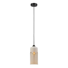 Load image into Gallery viewer, Caisa Amber Oblong Pendant Light - White - Boho Bliss
