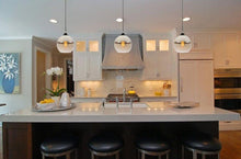 Load image into Gallery viewer, Caisa Amber Wine Glass Pendant Light - White - Boho Bliss