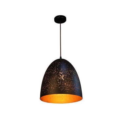 Celestial Ellipse Pendant Light - Black & Gold - Boho Bliss