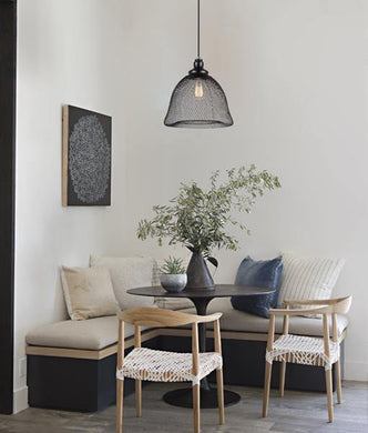 Chevral Bell Pendant Light - Boho Bliss