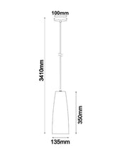 Load image into Gallery viewer, Chulpa Flat Top Ellipse Pendant Light With Rain Drop Effect - Boho Bliss