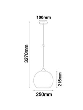 Load image into Gallery viewer, Chulpa Wine Glass Pendant Light With Rain Drop Effect - Boho Bliss