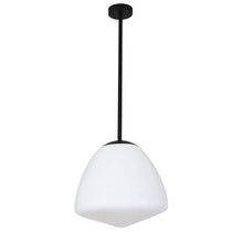 Load image into Gallery viewer, Ciatova Large Tipped Dome Pendant Light - Matt Black - Boho Bliss