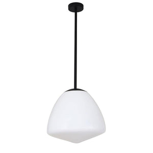 Ciatova Large Tipped Dome Pendant Light - Matt Black - Boho Bliss