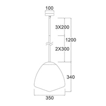 Load image into Gallery viewer, Ciatova Large Tipped Dome Pendant Light - Matt Black - Boho Bliss