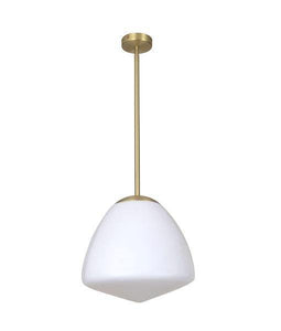 Ciatova Medium Tipped Dome Pendant Light - Antique Brass - Boho Bliss