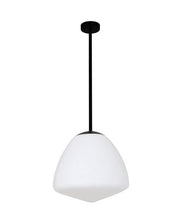 Load image into Gallery viewer, Ciatova Medium Tipped Dome Pendant Light - Matt Black - Boho Bliss