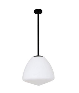 Ciatova Medium Tipped Dome Pendant Light - Matt Black - Boho Bliss