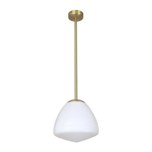 Ciatova Small Tipped Dome Pendant Light - Antique Brass - Boho Bliss