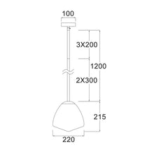 Load image into Gallery viewer, Ciatova Small Tipped Dome Pendant Light - Matt Black - Boho Bliss
