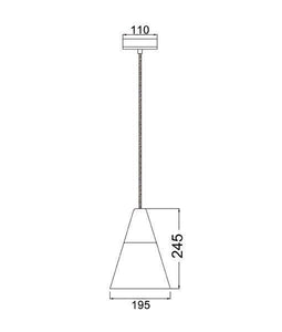Flinn Medium Cone Pendant Light - Boho Bliss