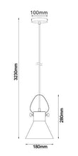 Load image into Gallery viewer, Fumara Cone Pendant Light - Boho Bliss