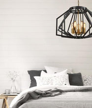 Load image into Gallery viewer, Gamma Wide Angular Cage Pendant Light - Black - Boho Bliss