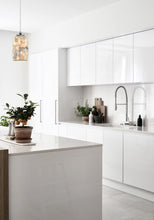 Load image into Gallery viewer, Glaise Ellipse Hand Blown Glass Pendant Light - Light Stone Mosaic - Boho Bliss