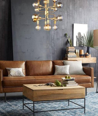 Hexon 16 Light Modern Abstract Pendant Light - Matt Gold - Boho Bliss