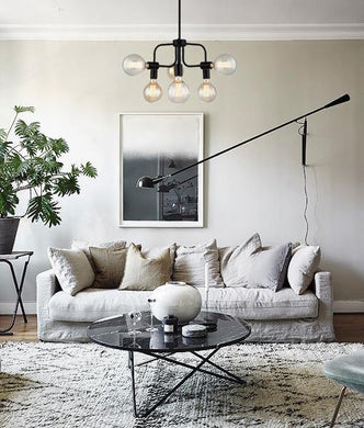 Hexon Modern Abstract Pendant Light - Matt Black - Boho Bliss