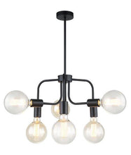Load image into Gallery viewer, Hexon Modern Abstract Pendant Light - Matt Black - Boho Bliss