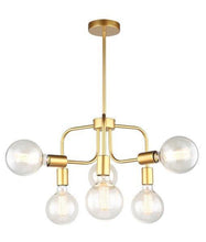 Load image into Gallery viewer, Hexon Modern Abstract Pendant Light - Matt Gold - Boho Bliss