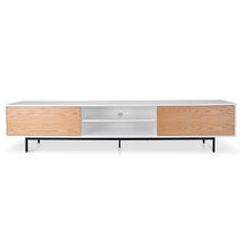 Load image into Gallery viewer, Hipster Entertainment Unit 2.3m - White &amp; Timber - Boho Bliss