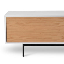 Load image into Gallery viewer, Hipster Entertainment Unit 2.3m - White &amp; Timber - Boho Bliss