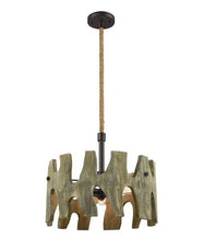 Load image into Gallery viewer, Hapi Pendant Light - Weathered Wood - Boho Bliss