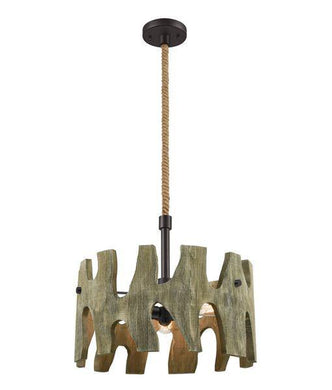 Hapi Pendant Light - Weathered Wood - Boho Bliss