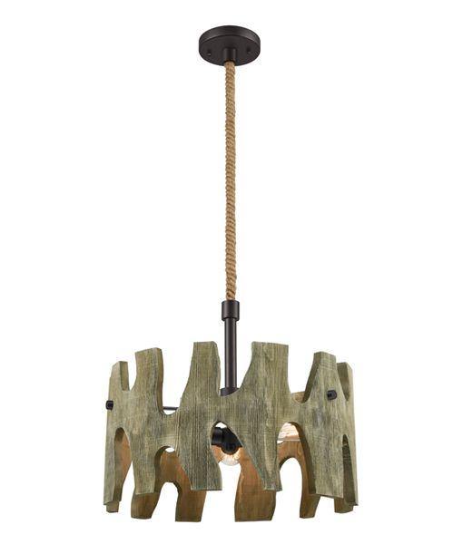 Hapi Pendant Light - Weathered Wood - Boho Bliss