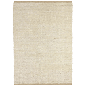 Jute Natural Rug 300x400 - White - Boho Bliss