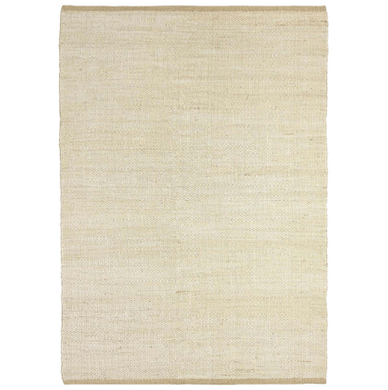 Jute Natural Rug 350x450 - White - Boho Bliss