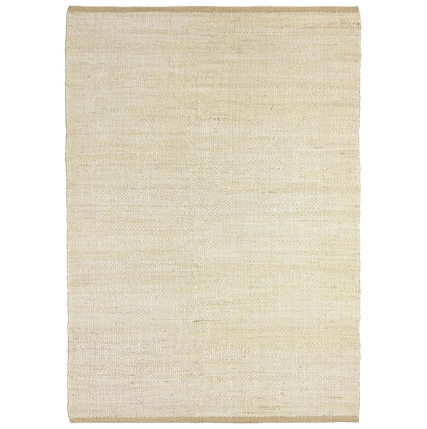 Jute Natural Rug 350x450 - White - Boho Bliss