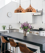 Load image into Gallery viewer, Kope Copper Plated Dome Pendant Light - Boho Bliss