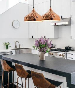 Kope Copper Plated Dome Pendant Light - Boho Bliss