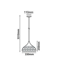 Load image into Gallery viewer, Kope Copper Plated Dome Pendant Light - Boho Bliss