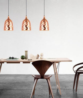Kope Copper Plated Ellipse Pendant Light - Boho Bliss