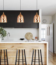 Load image into Gallery viewer, Kope Copper Plated Ellipse Pendant Light - Boho Bliss