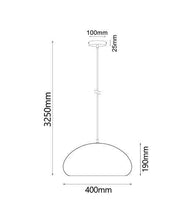 Load image into Gallery viewer, Lagro Dome Pendant Light - Cherry Cinnamon - Boho Bliss