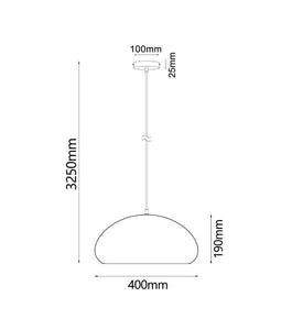 Lagro Dome Pendant Light - Cherry Cinnamon - Boho Bliss