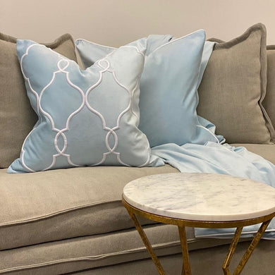 Laguna Beach Cushion Cover - Baby Blue - Boho Bliss
