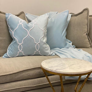 Laguna Beach Cushion Cover - Baby Blue - Boho Bliss