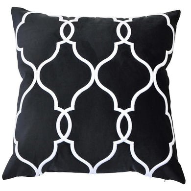Laguna Beach Cushion Cover - Black - Boho Bliss