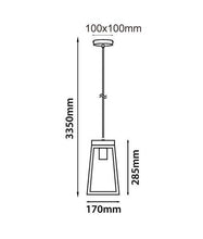 Load image into Gallery viewer, Lantrina Pendant Light - Matt Black - Boho Bliss