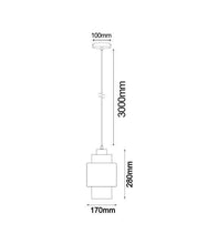 Load image into Gallery viewer, Lemina Double Cylinder Pendant Light - Boho Bliss