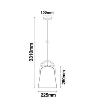 Load image into Gallery viewer, Ligna Ellipse Pendant Light - Salem Oak - Boho Bliss